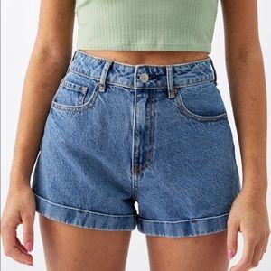 NWT PacSun June Blue Denim Mom Shorts